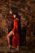 Orange Velvet Robe
